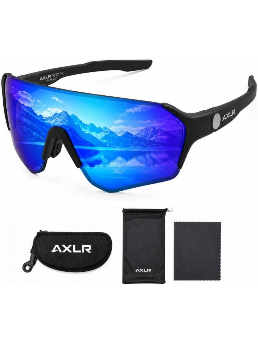 Functional Polarized Sport Sunglasses for Outdoor Activities, UV400 Protection